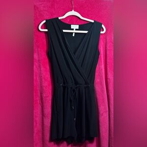 Laundry By Shelli Segal Black Wrap Midi Dress